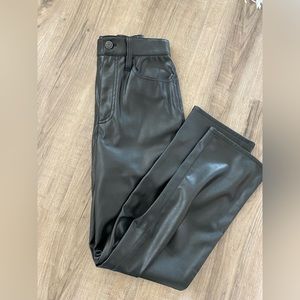 NWT - Madwell the perfect vintage straight faux leather pants